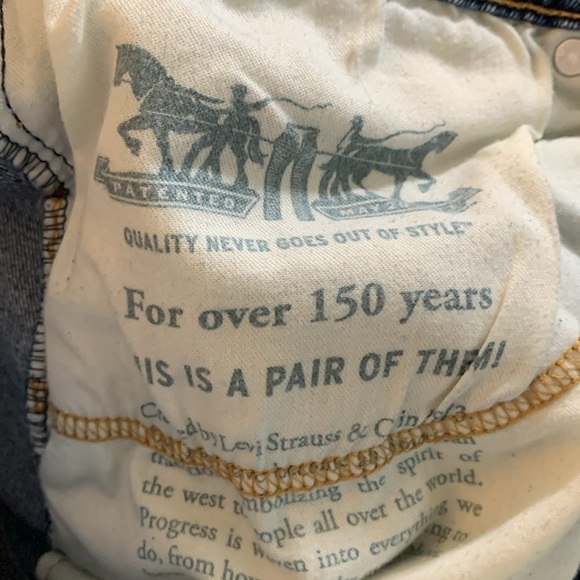 Levi’s 505 Light Wash Zip Fly Straight Leg Stretch Jeans size 34x32 - Picture 12 of 12